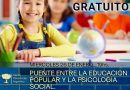 SEMINARIO GRATUITO: PUENTE ENTRE LA EDUCACION POPULAR Y LA PSICOLOGIA SOCIAL.